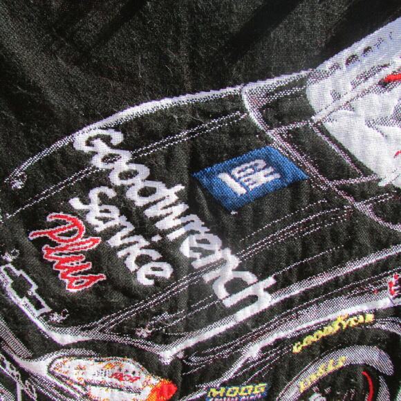 Dale Earnhardt Intimidator NASCAR Racing Blanket Acrylic Northwest Co USA Made - Picture 5 of 7